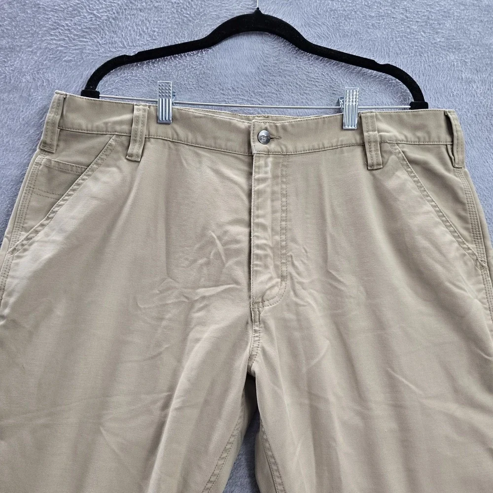 Carhartt Men Pants‎ 38X34 Beige Rugged Professional Series Flex Relaxed Canvas